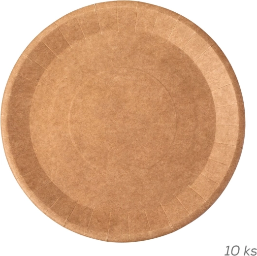 NATURE Shallow Paper Plate 22.5 cm (10 pcs)