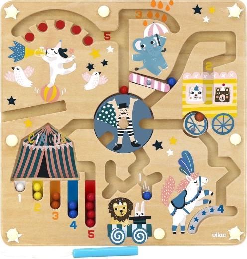 Vilac magnetic maze Circus – design Michelle Carlslund