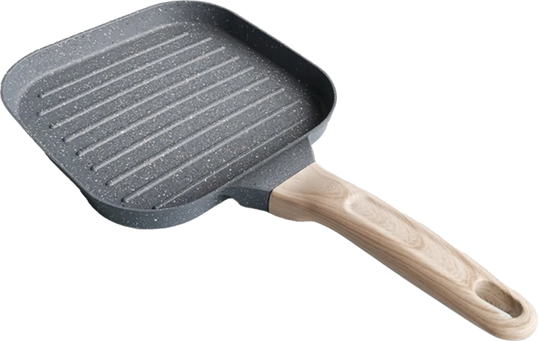 Uitspringende grillstrepen en vetafvoer