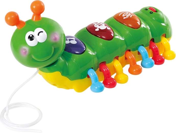Muzikale rups met lichteffecten 21 cm