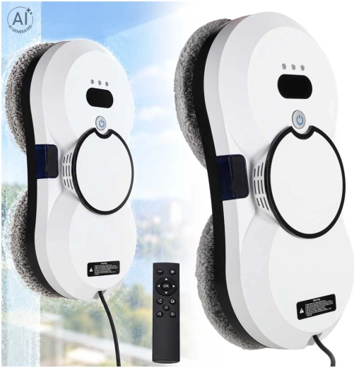 Nettoyeur de vitres robotisé avec télécommande