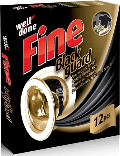 Well Done Fine wasstrips voor de wasmachine voor herstel van de zwarte kleur 12 stuks