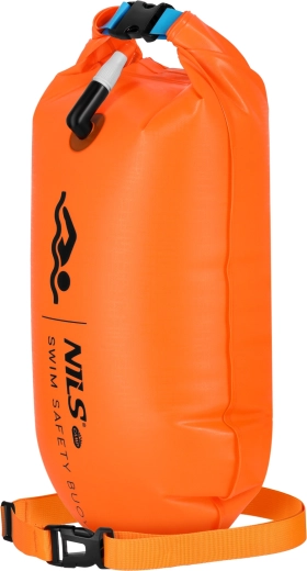 NILS Camp bouée de sécurité de natation gonflable avec sac étanche 18 l orange