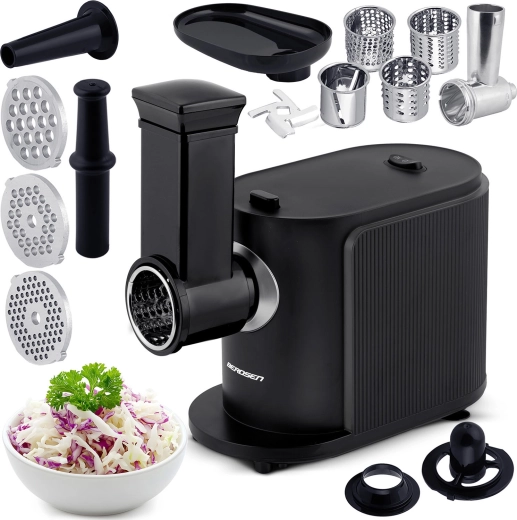 Grating and slicing vegetables in one appliance