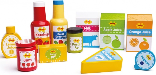 Bigjigs Wooden Food Set, 11 pcs