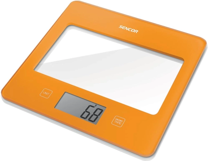 Sencor oranje keukenweegschaal