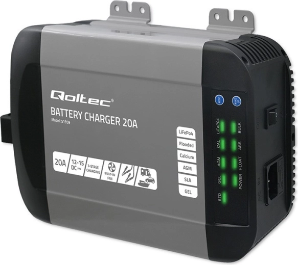 Intelligentes Ladegerät MONOLITH für LiFePO4-, AGM-, GEL- und SLA-Akkus 12 V 20 A