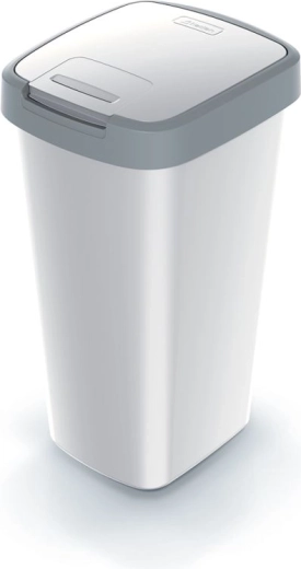 Compacta Q Flap Waste Bin 25 l ash