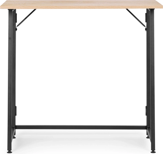 Stable metal frame with cross braces