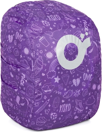 Purple backpack rain cover Topgal ZIGI