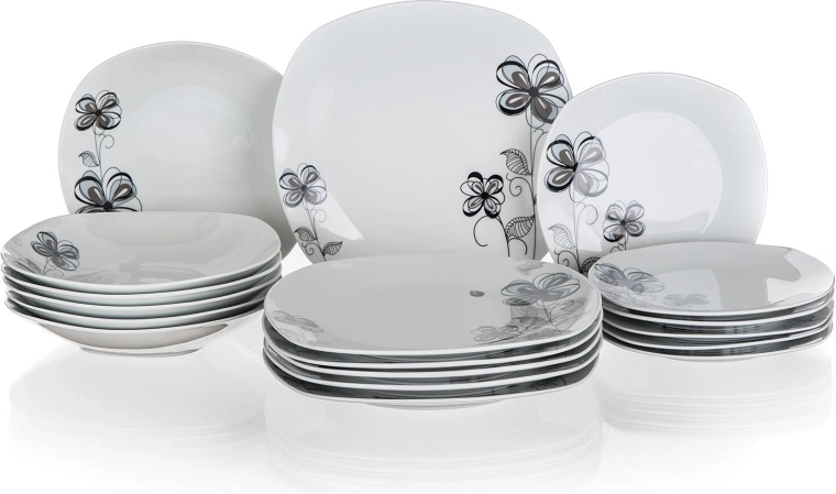 Complete 18-delige set voor 6 personen