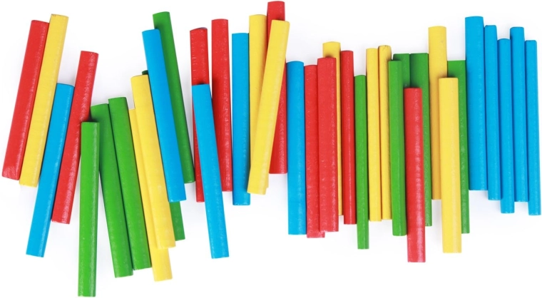 Bâtonnets de comptage colorés