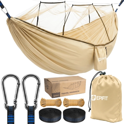 Ranger hiking hammock with mosquito net – Sahara