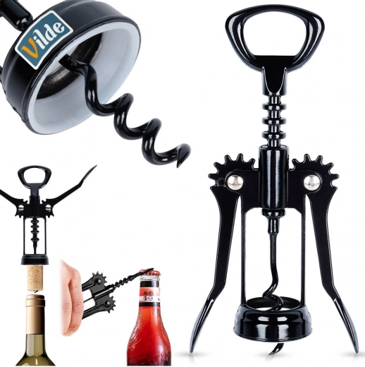 2-in-1 functie: wijn en kroonkurken