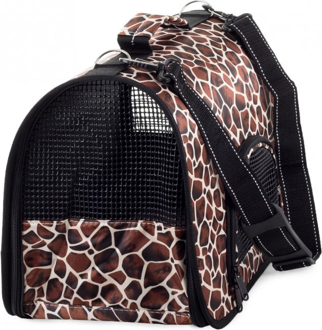 Large Transport Bag with Giraffe Print