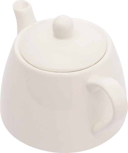 Teapot with lid for easy steeping and pouring