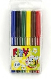 Set gekleurde viltstiften Wiky 6 stuks