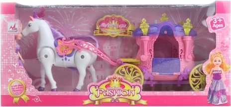 Paard met poppenwagen