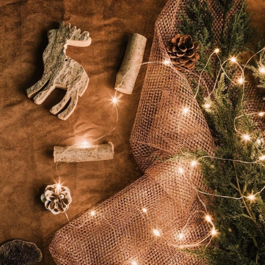 Lumière blanc chaud pour une ambiance festive