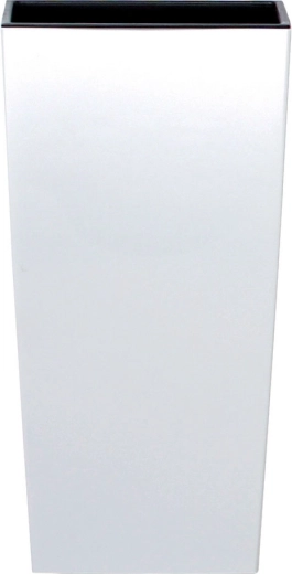 Blumentopf URBI Square Matt mit Einsatz 29,5 × 29,5 × 55 cm weiß