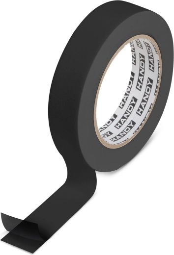 Ruban de montage adhésif double face en mousse pour extérieur, noir, 5 m × 19 mm