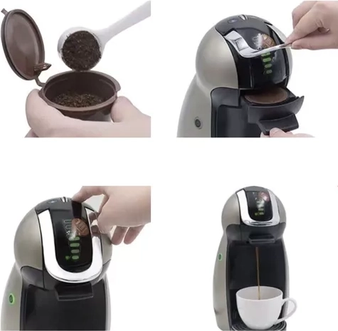 Einfaches Befüllen und Verwenden in der Kaffeemaschine