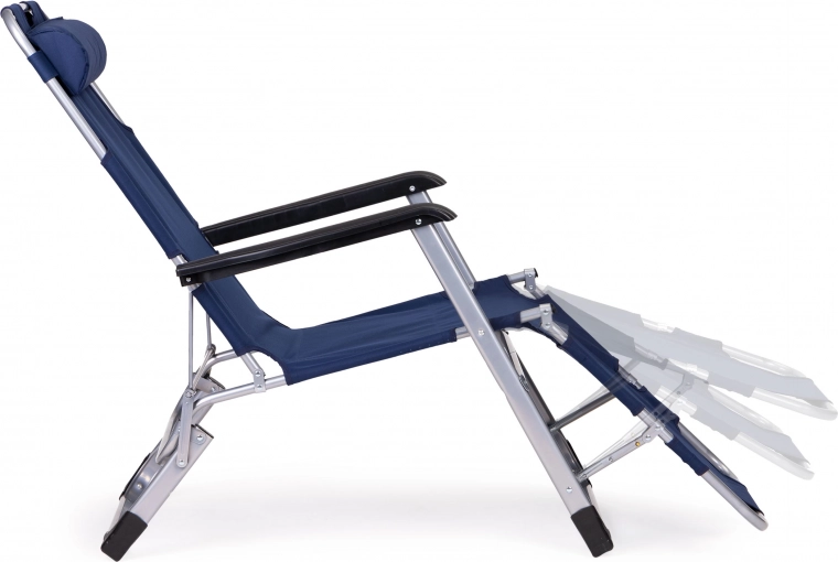 2-in-1: Sessel und vollständig ausklappbare Liege