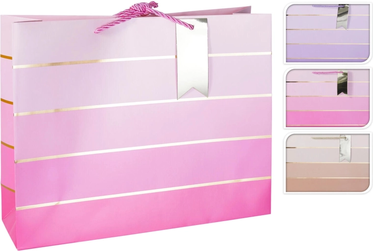 Paper gift bag 32 × 26 × 10 cm, assorted colors