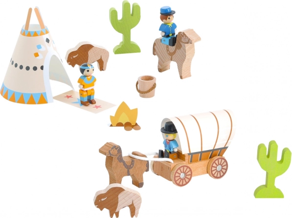 Jeujura Wooden Figures Wild West