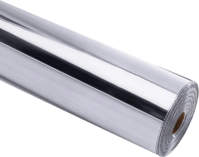 Film autocollant HTVRONT Chrome Metallic argenté 30,5 × 90 cm
