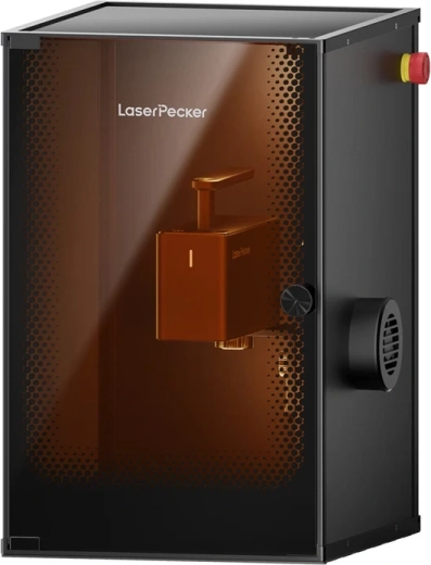 Compact desktop engraver with Emergency STOP