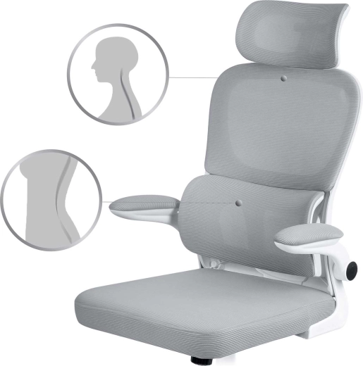 Ergonomic back and neck support