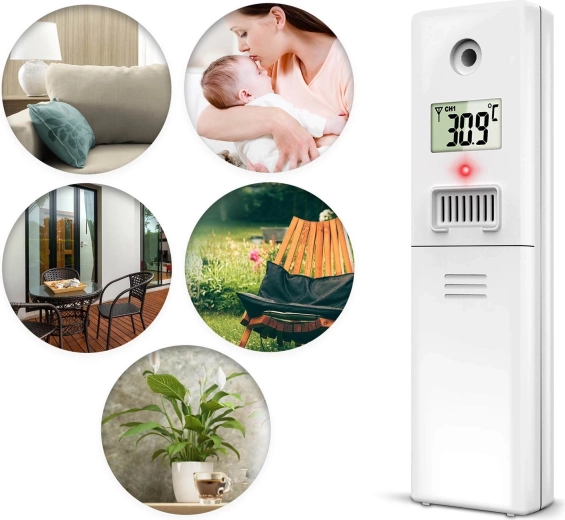 Brede meetrange voor temperatuur en vochtigheid