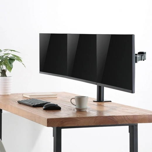 Vrij instelbare posities van de monitoren
