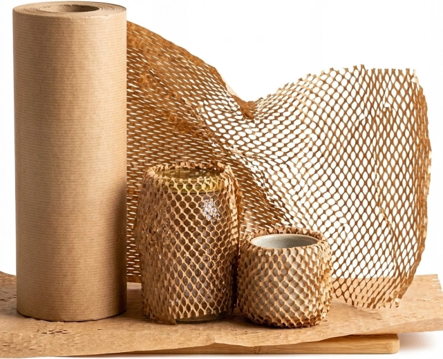BSTech inpakpapier met honingraatstructuur 30 cm × 100 m
