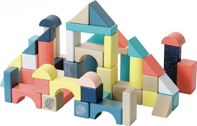 Wooden Building Blocks Canopée 54 pcs