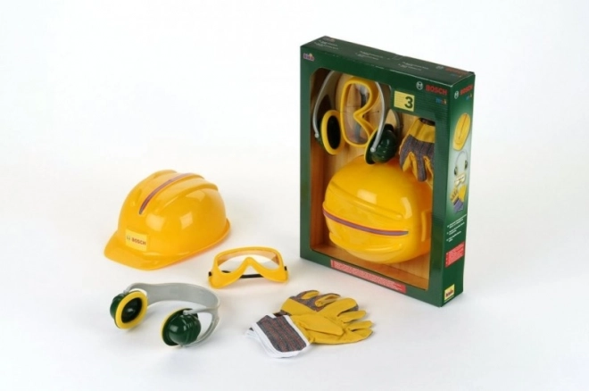 Bosch Kinder-Werkstattzubehör-Set mit Helm, 4 Teile