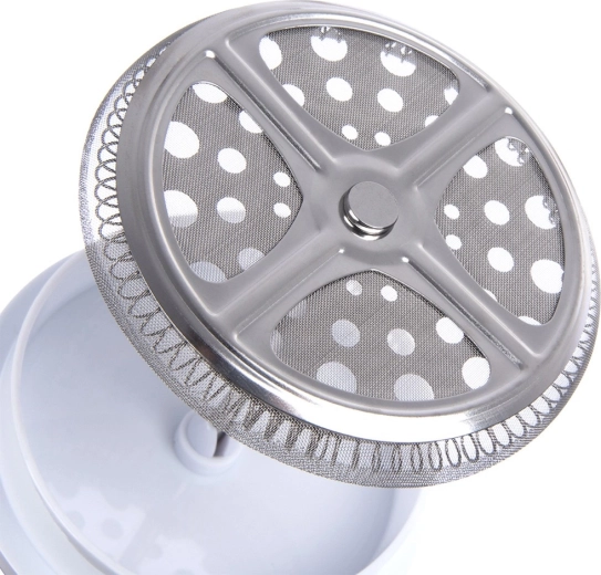 Heldere drank dankzij het fijne roestvrijstalen filter