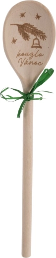 Cuillère ovale en bois Magie de Noël 30,5 cm