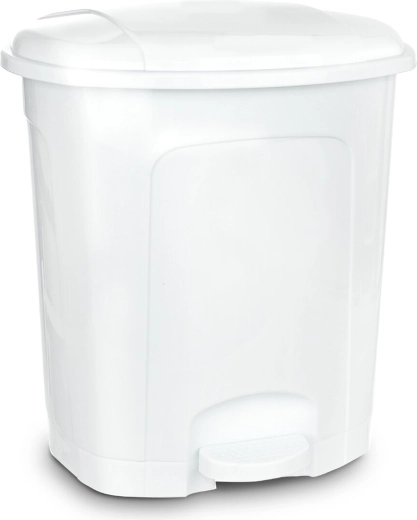 Plastic (UH) pedal bin 21 L, white