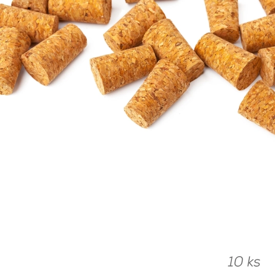 Conische kurken 2,3/2,0 × 2,6 cm, 10 stuks