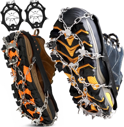 Antislip ijs-/sneeuwklemmen voor schoenen Renew Force 36–45 met 19 spikes