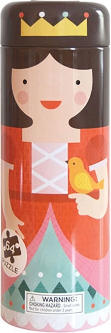 Puzzel in metalen koker Petit Collage – koninklijk kasteel (beschadigde metalen verpakking)