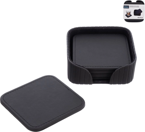 Gentleman Coasters with Stand 10 × 10 cm - 4 pcs