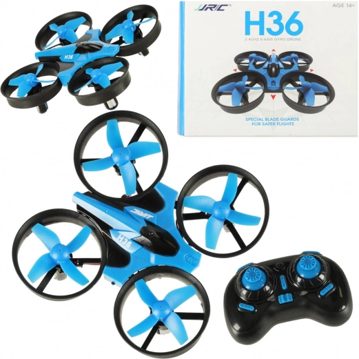 JJRC H36 Mini Drone 2.4GHz 4CH with 6-axis Stabilization – Blue