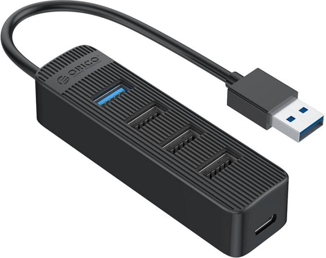 Orico USB‑Hub 1× USB 3.0 und 3× USB 2.0, schwarz