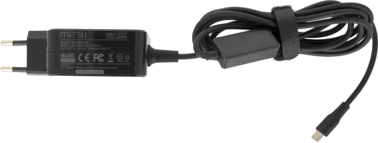 45 W power with USB-C Power Delivery