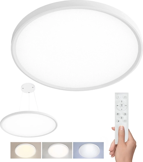 Solight LED plafondlamp Estela White met afstandsbediening 50 W, 60 cm, UGR<19