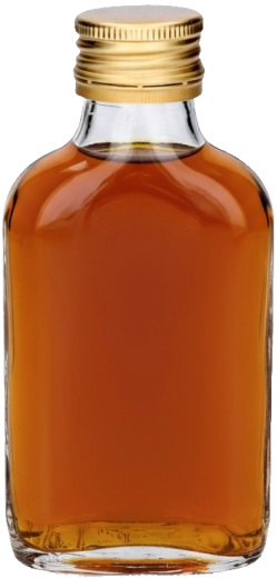 Compact hip-flask shape saves space