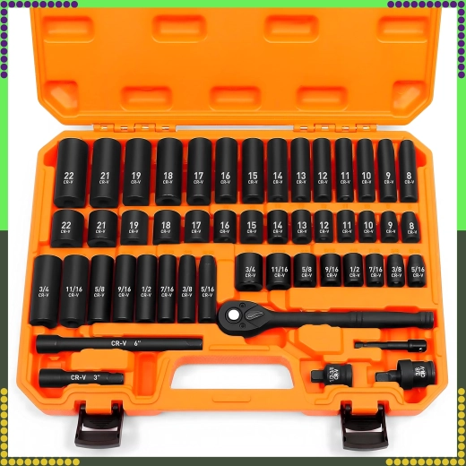 Ensemble complet de 50 pièces dans une mallette robuste